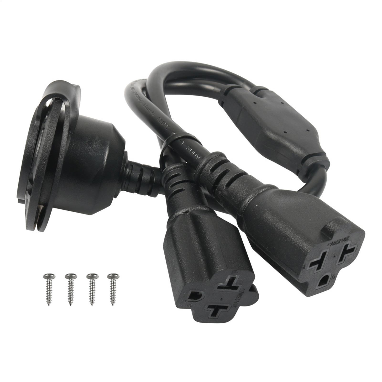 Outdoor Power Inlet Box - Kara Güç Giriş Noktası 20A Su