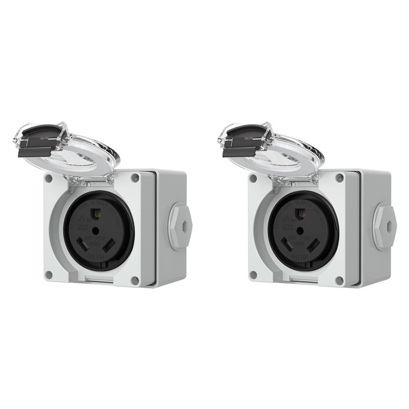 Outdoor Power Receptacle Box - 2X 30Amp Güç Çıkış Kutusu, 125Volt