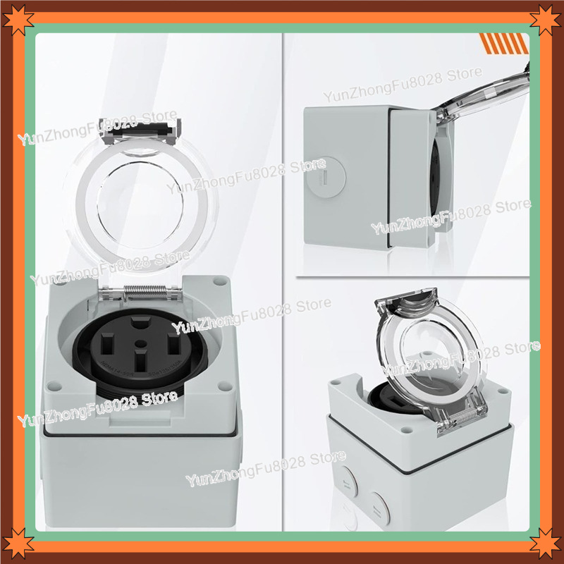 Outdoor Power Receptacle Box - 50Amp 14-50R Güç Çıkış Kutusu 125/250Volt