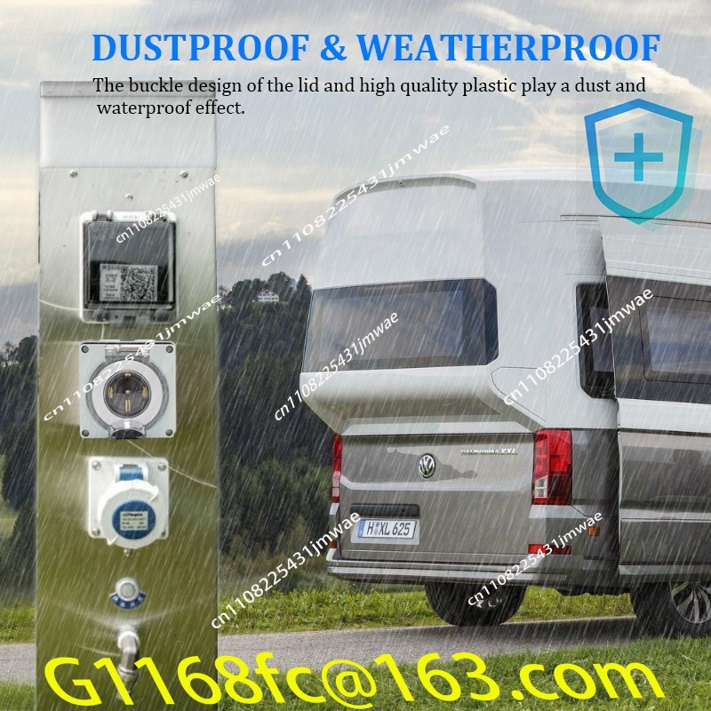 Outdoor Power Inlet Box - 50 Amper Jeneratör RV Güç Giriş
