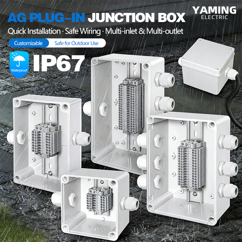 Outdoor Power Block - Su Geçirmez Bağlantı Kutusu, Takılabilir Terminal