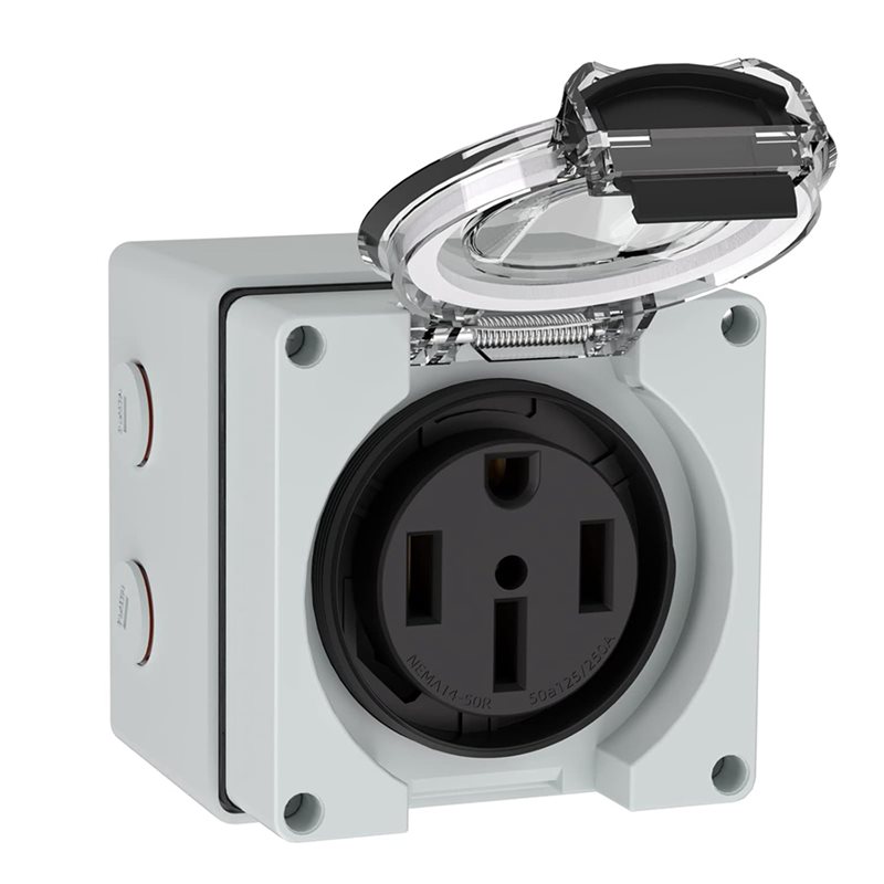 Outdoor Power Receptacle Box - T21C 6X 50Amp Güç Çıkış Kutusu,