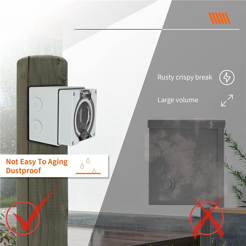 ABVC 6X 50Amp Güç Çıkış Kutusu - Outdoor Power Receptacle Box incelemesi ve fiyatı