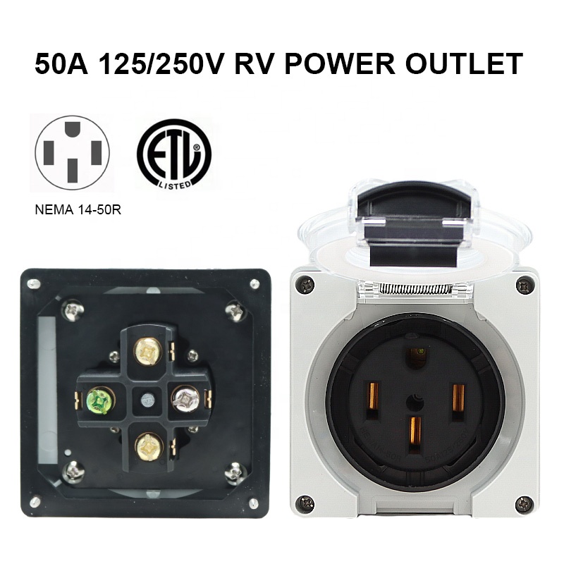 50 Amper Jeneratör Karavan Güç - Outdoor Power Receptacle Box incelemesi ve fiyatı