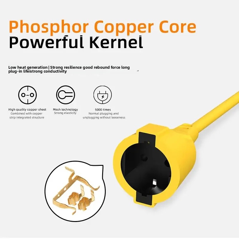 16A EU Schuko Prizli Çoklu Pri - Outdoor Power Extension Cord incelemesi ve fiyatı