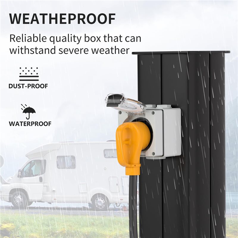 2X 30Amp Güç Çıkış Kutusu, 125 - Outdoor Power Receptacle Box incelemesi ve fiyatı