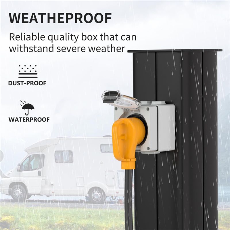 ABYP NEMA TT-30R 30Amp Güç Çık - Outdoor Power Receptacle Box incelemesi ve fiyatı