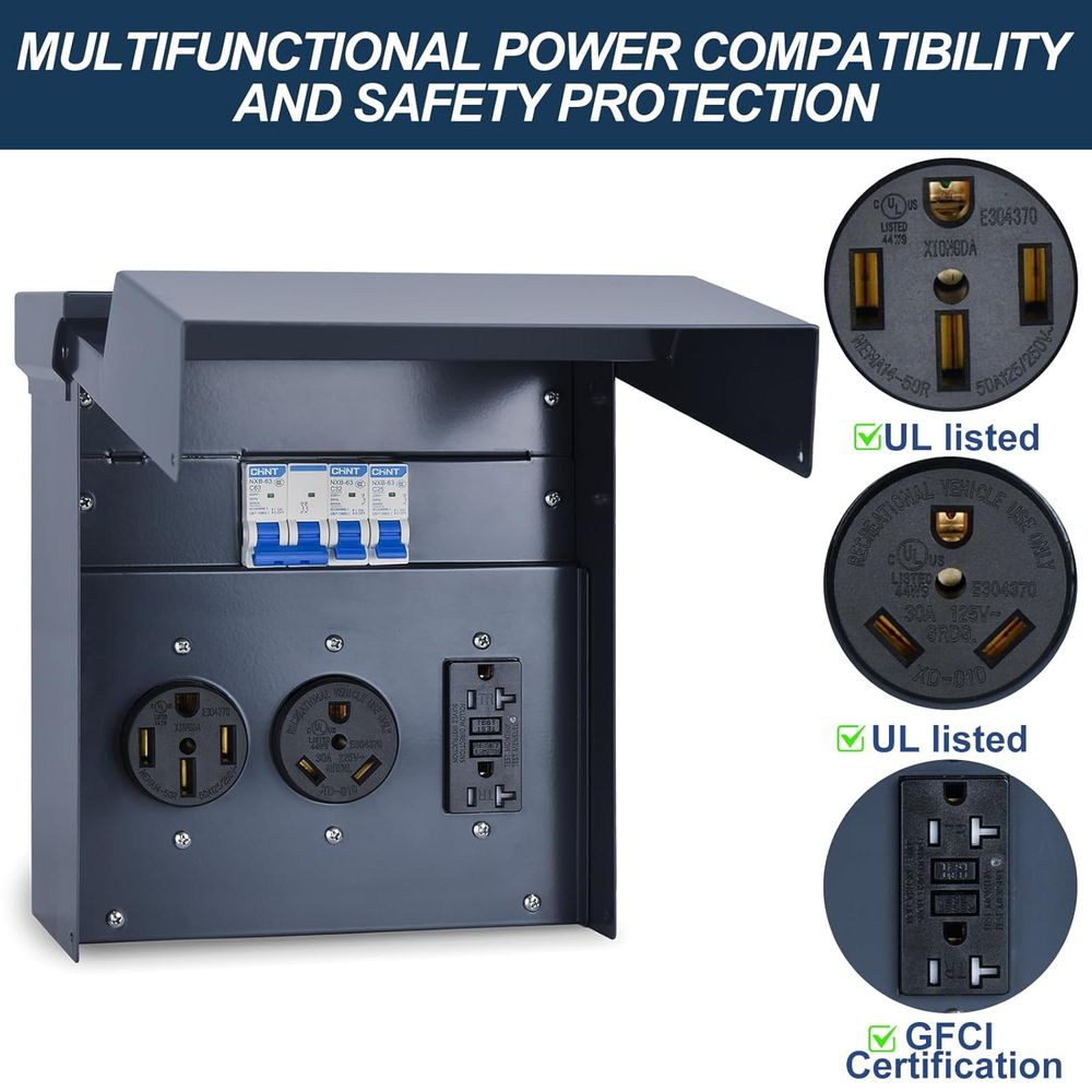 Kesiciye Sahip RV Elektrik Pan - Outdoor Power Receptacle Box incelemesi ve fiyatı