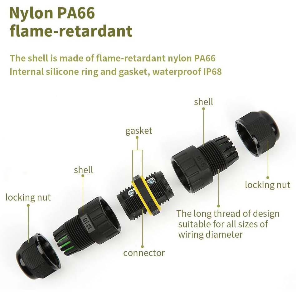 2 Yollu 2/3Pin IP68 Dış Mekan  - Outdoor Power Wire incelemesi ve fiyatı