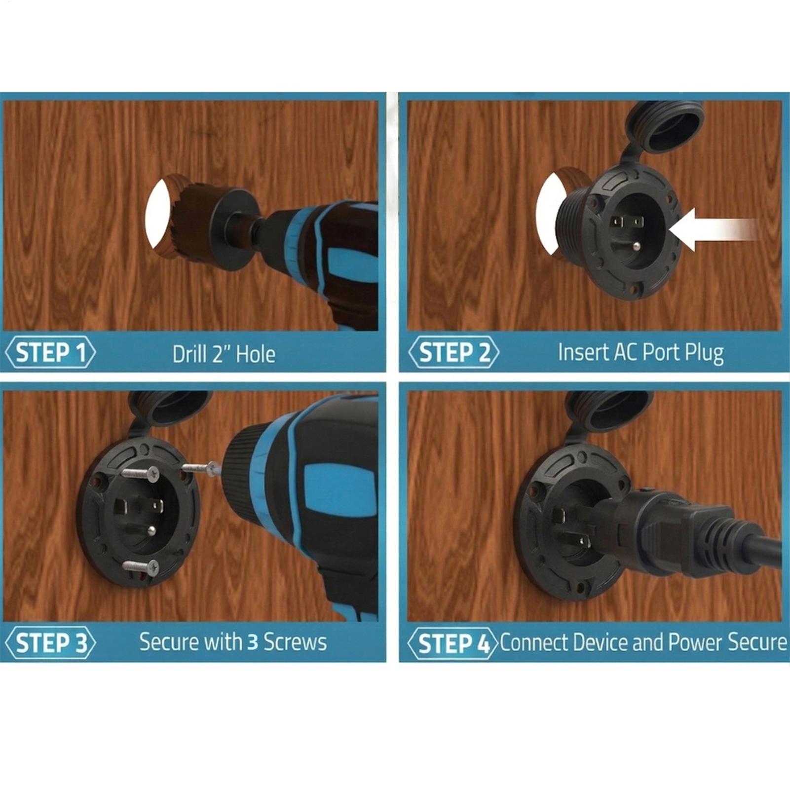 RV Kıyı Güç Girişi 20A Su Geçi - Outdoor Power Inlet Box incelemesi ve fiyatı