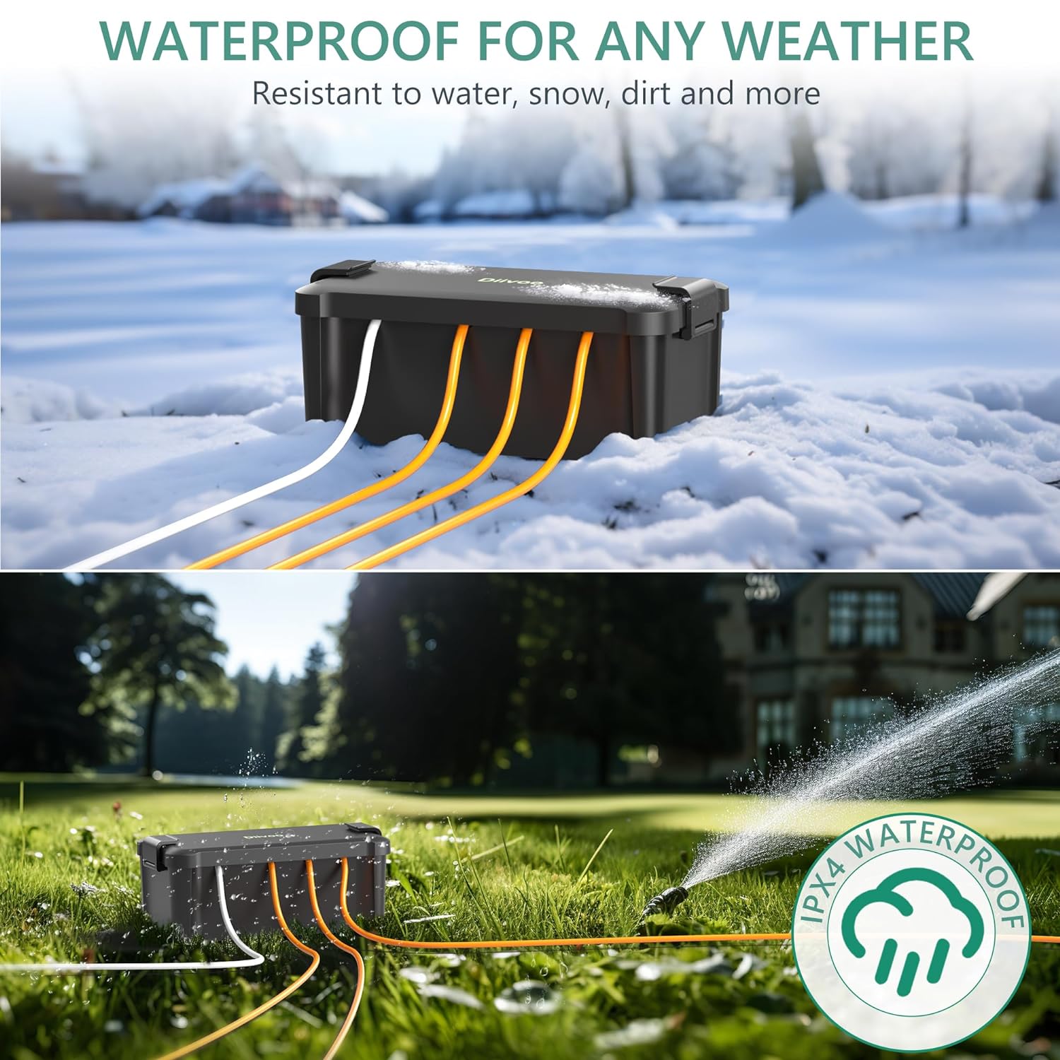Diivoo Açık Su Geçirmez Elektr - Outdoor Power Extension Cord incelemesi ve fiyatı