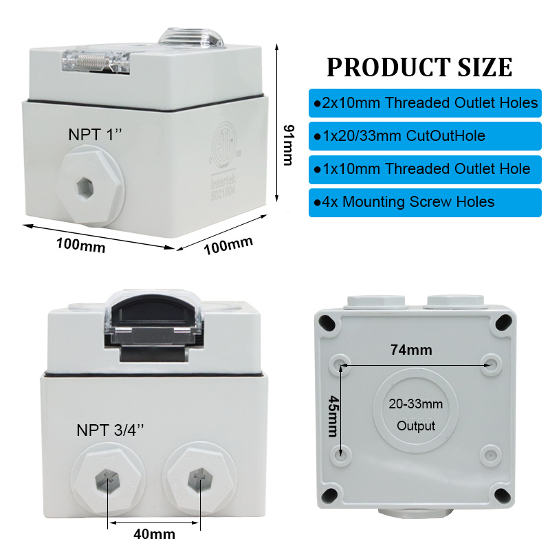 125/250V 20A Jeneratör RV Güç  - Outdoor Power Receptacle Box incelemesi ve fiyatı