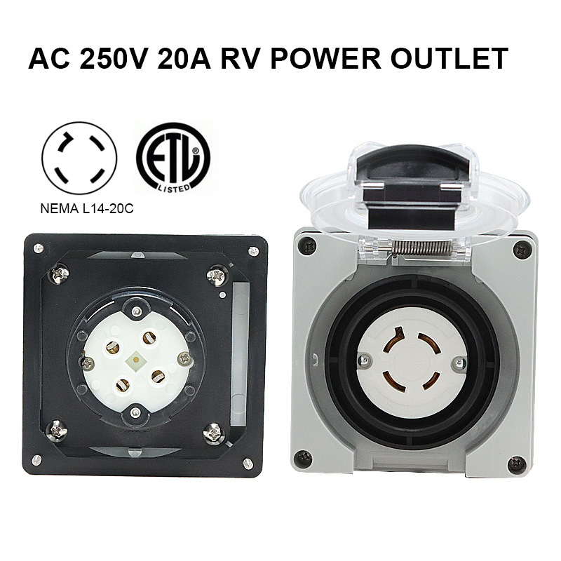 125/250V 20A Jeneratör RV Güç  - Outdoor Power Receptacle Box incelemesi ve fiyatı