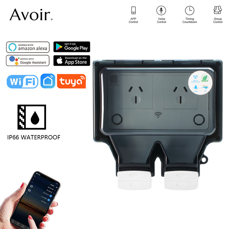 Avoir Tuya Wifi su geçirmez el - Outdoor Power Outlet With Remote Control incelemesi ve fiyatı
