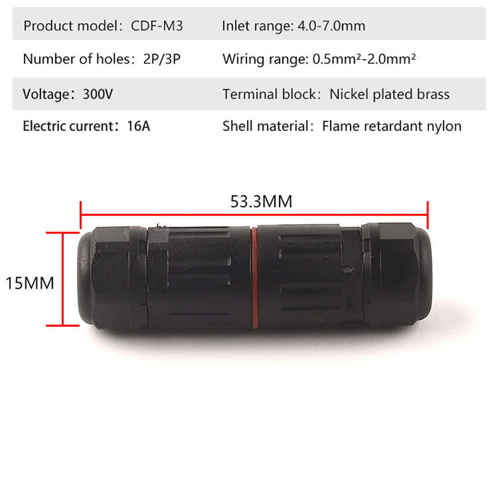 10 adet IP68 2/3 Pin Su Geçirm - Outdoor Power Block incelemesi ve fiyatı