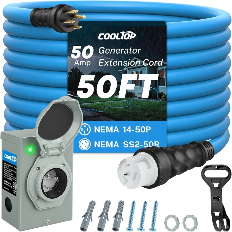 50 Amper Jeneratör Kablosu ve  - Outdoor Power Inlet Box incelemesi ve fiyatı